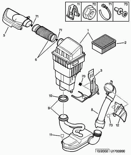 CITROËN/PEUGEOT 1444 J3 - Въздушен филтър vvparts.bg