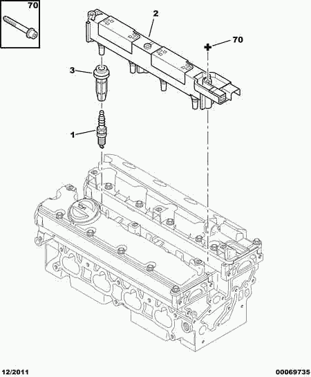 CITROËN 5960.54 - Запалителна свещ vvparts.bg