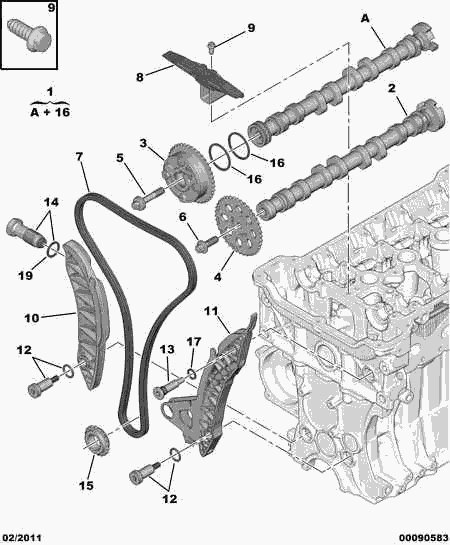 CITROËN 0805.H6 - Зъбно колело, разпределителен вал vvparts.bg