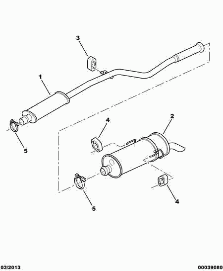 PEUGEOT 1717 A0 - Средно гърне vvparts.bg