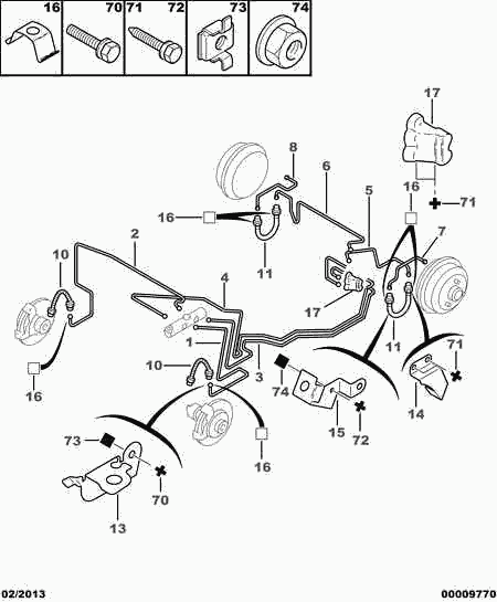 CITROËN 4806 81 - Спирачен маркуч vvparts.bg