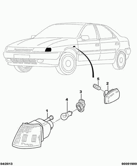 CITROËN 6325 45 - Мигачи vvparts.bg