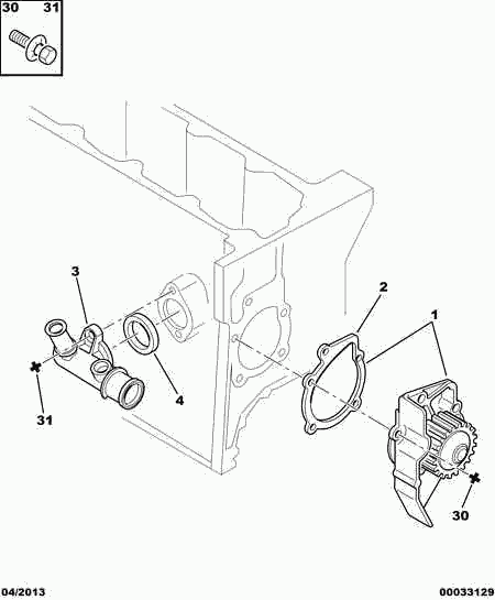 PEUGEOT 6923 80 - SELF LOCKING SELF-TAP SCREWS vvparts.bg