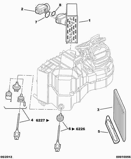 PEUGEOT 95 667 989 - Разширителен клапан, климатизация vvparts.bg