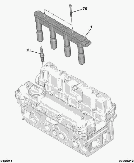 CITROËN 5960 G1 - Запалителна свещ vvparts.bg