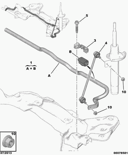 PEUGEOT (DF-PSA) 5087.71 - Биалета vvparts.bg