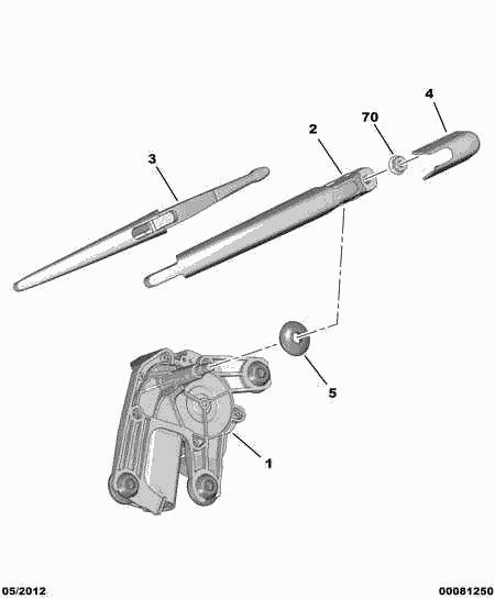 CITROËN 6423 E2 - Перо на чистачка vvparts.bg