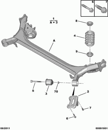 CITROËN 5102.L7 - Пружина за ходовата част vvparts.bg