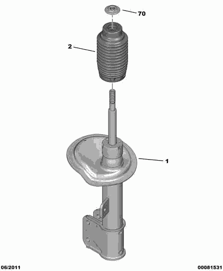 CITROËN 5202 SJ - Амортисьор vvparts.bg