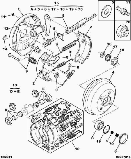 CITROËN/PEUGEOT 4402 C8 - Спирачно цилиндърче на колелото vvparts.bg