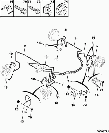 CITROËN 4806 56 - Спирачен маркуч vvparts.bg