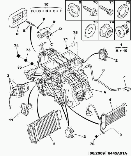 PEUGEOT 6461 H2 - Разширителен клапан, климатизация vvparts.bg