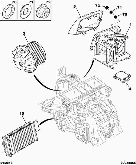 CITROËN/PEUGEOT 6447 HV - Филтър купе (поленов филтър) vvparts.bg