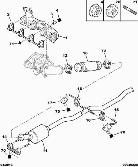 CITROËN 1755 98 - Лагерна втулка, стабилизатор vvparts.bg