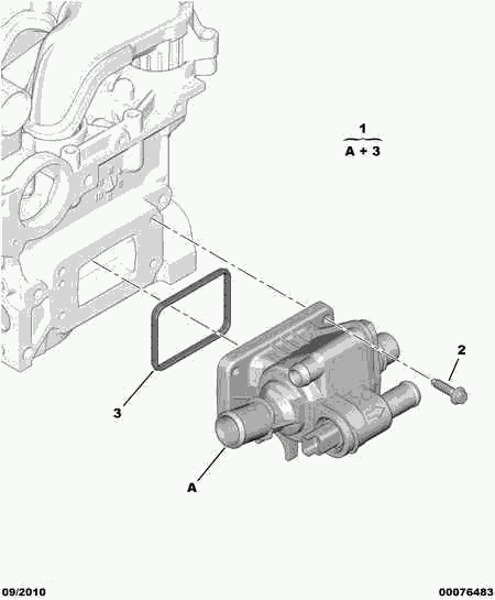 CITROËN 1336 V6 - Термостат, охладителна течност vvparts.bg