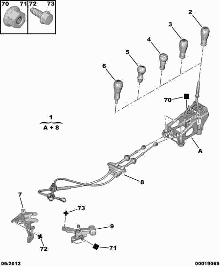 PEUGEOT 6935.A6 - Гайка vvparts.bg