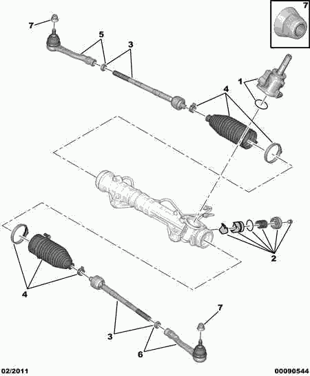 DS 3817.89 - Накрайник на напречна кормилна щанга vvparts.bg