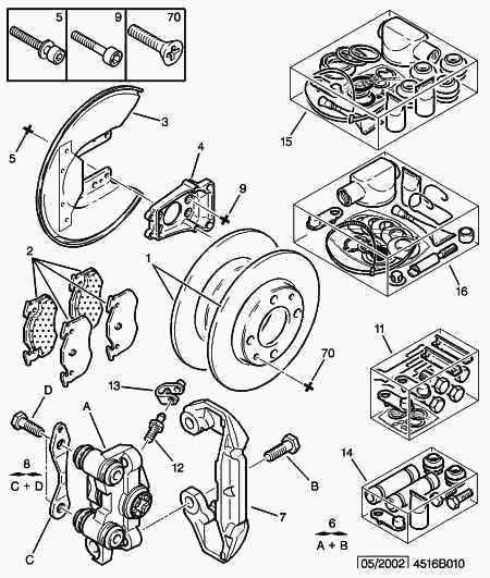 CITROËN 4252 57 - Комплект спирачно феродо, дискови спирачки vvparts.bg