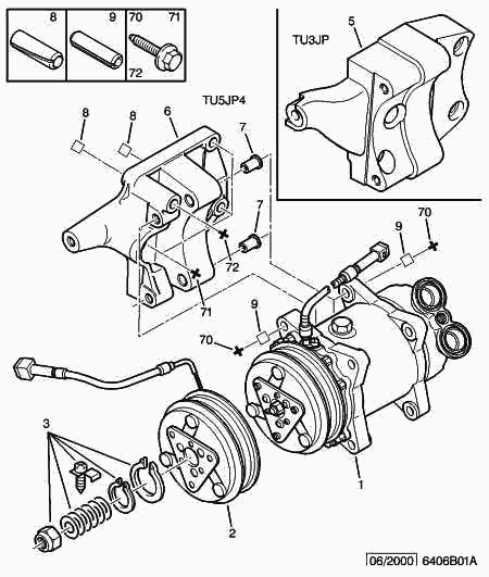 CITROËN/PEUGEOT 6453 FR - Компресор, климатизация vvparts.bg