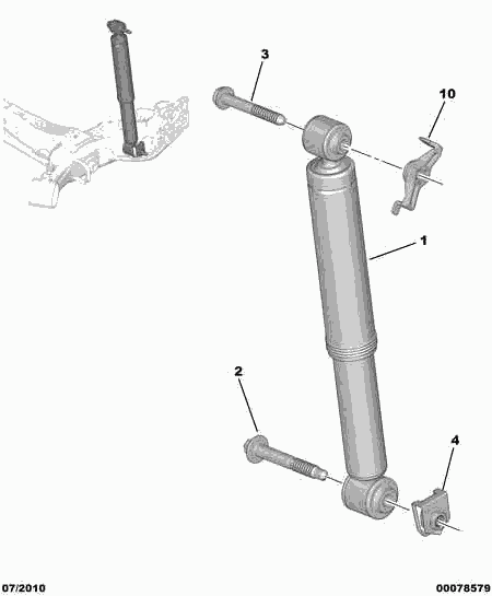 CITROËN 5206 VW - Амортисьор vvparts.bg