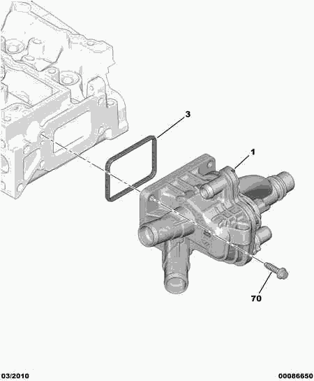 General Motors 1336 AX - Термостат, охладителна течност vvparts.bg