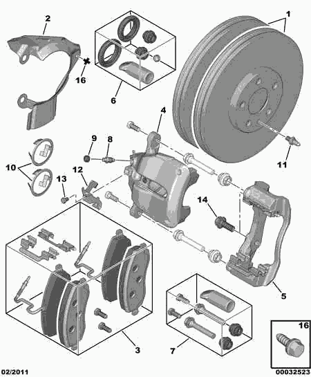 PEUGEOT 4246 P2 - Спирачен диск vvparts.bg