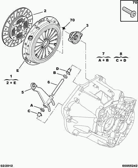 CITROËN 2041.69 - Аксиален лагер vvparts.bg