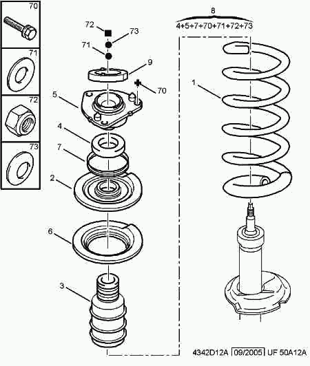 CITROËN 6939-C1 - Тампон на макферсън vvparts.bg