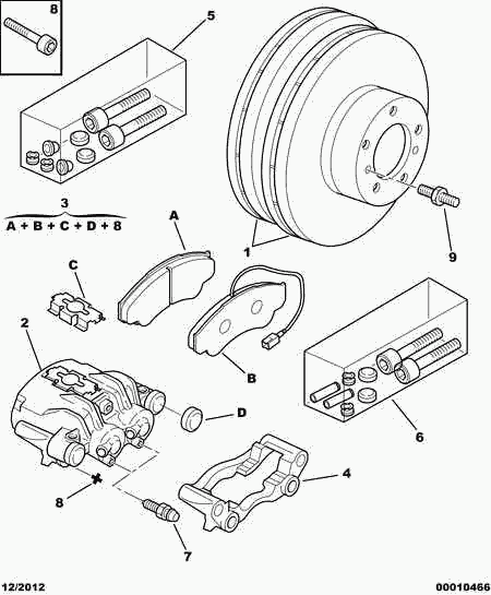 PEUGEOT 4246 Y3 - Спирачен диск vvparts.bg