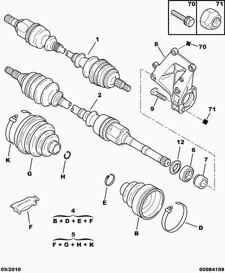 CITROËN 3273.CK - Полуоска vvparts.bg