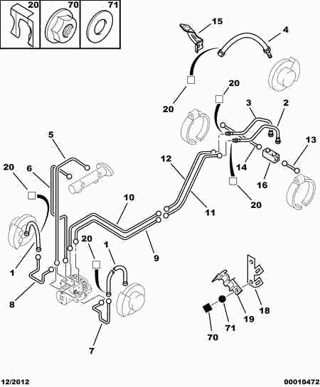 CITROËN/PEUGEOT 4806.C4 - Спирачен маркуч vvparts.bg