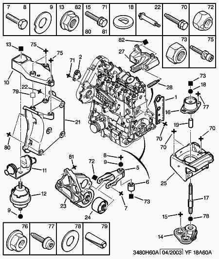 CITROËN 1807 N5 - Окачване, двигател vvparts.bg