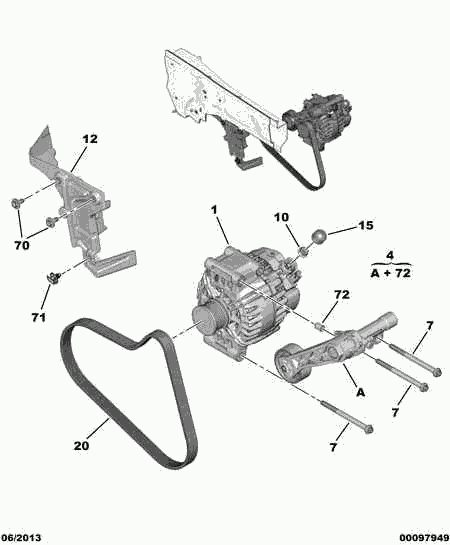 DS (CAPSA) 5750.RG - DRIVE BELT ALTERNATEUR vvparts.bg