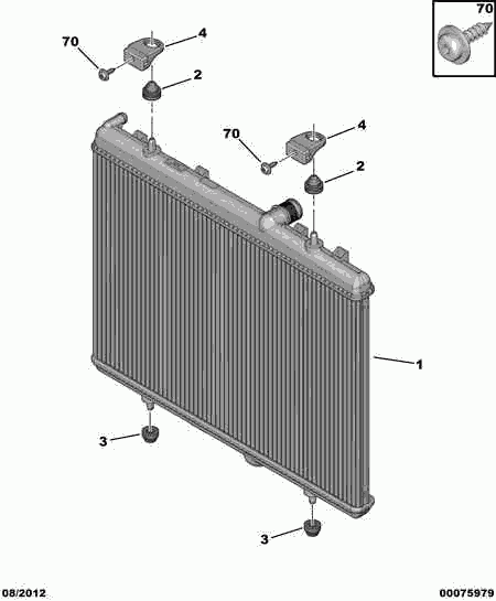 DS 1330 W2 - Радиатор, охлаждане на двигателя vvparts.bg