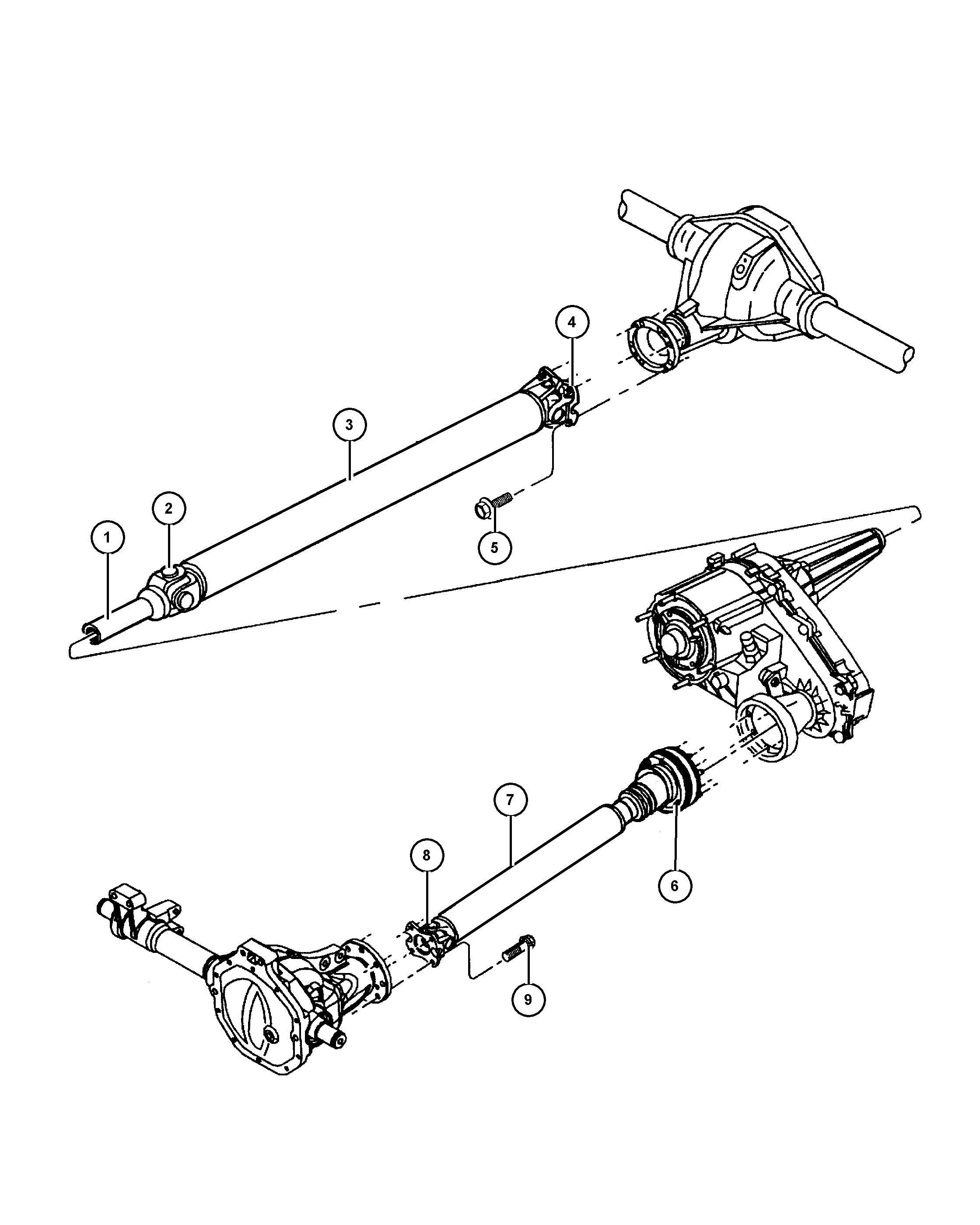 Jeep 5014 733AA - Шарнирно съединение, карданен вал vvparts.bg