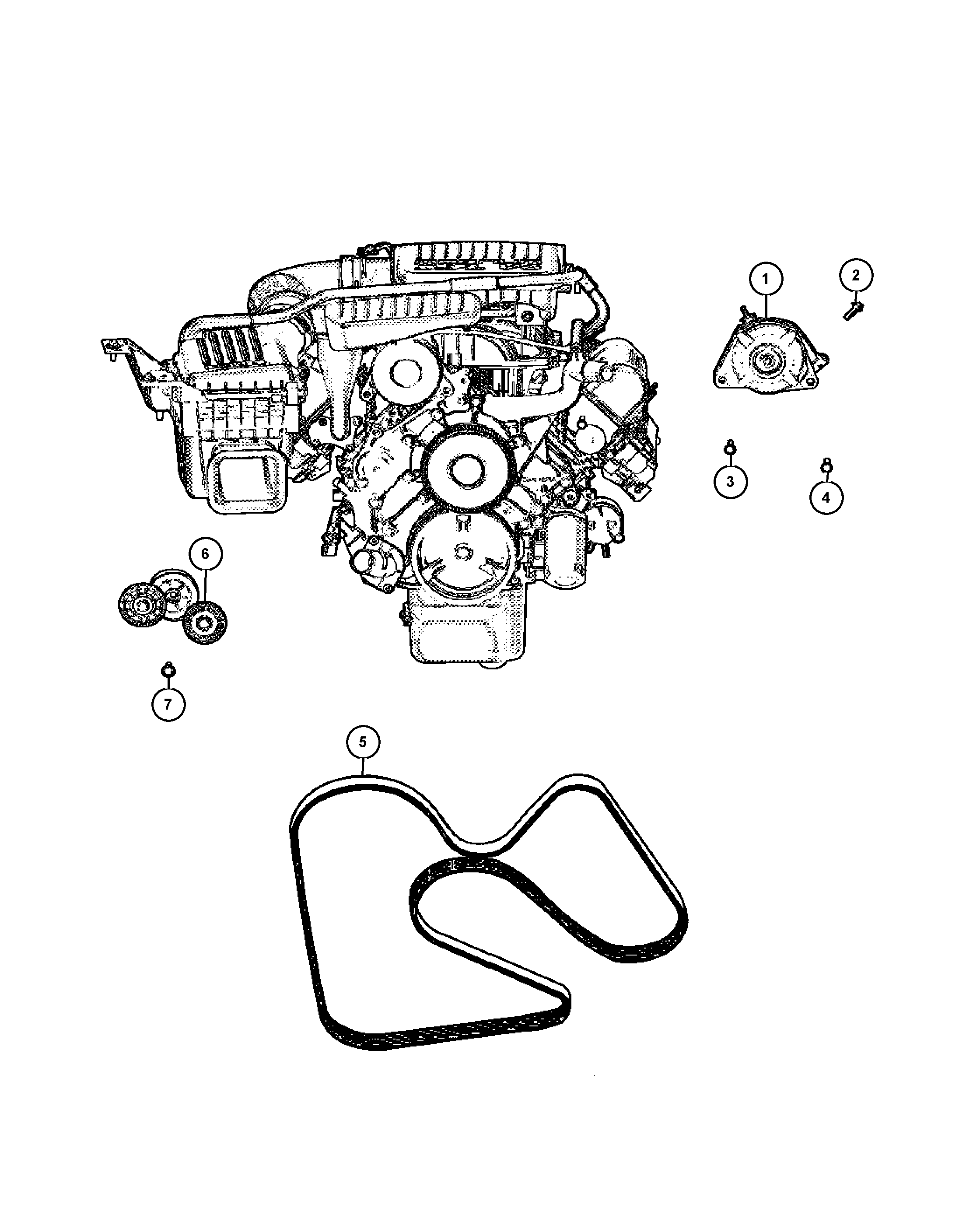 Chrysler 53032 037AM - Пистов ремък vvparts.bg