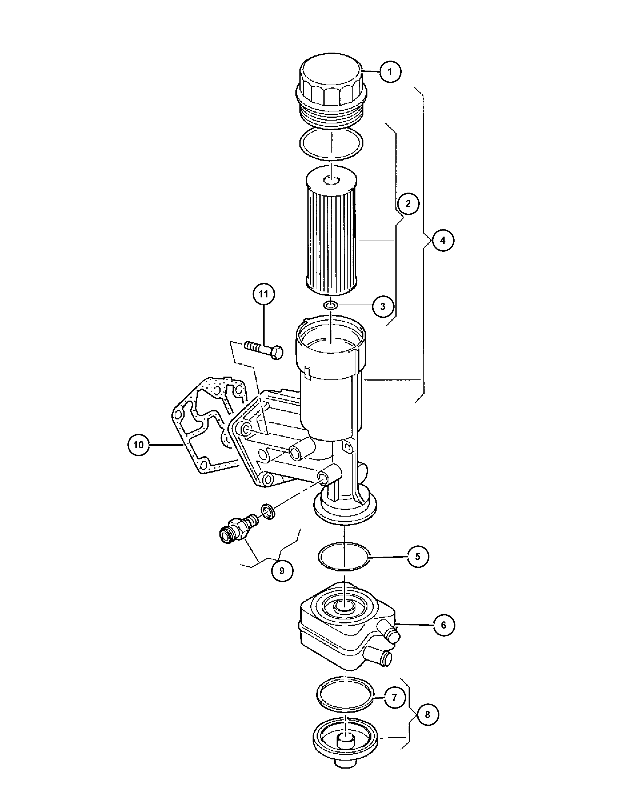 Mitsubishi 68001 297AA - Маслен филтър vvparts.bg