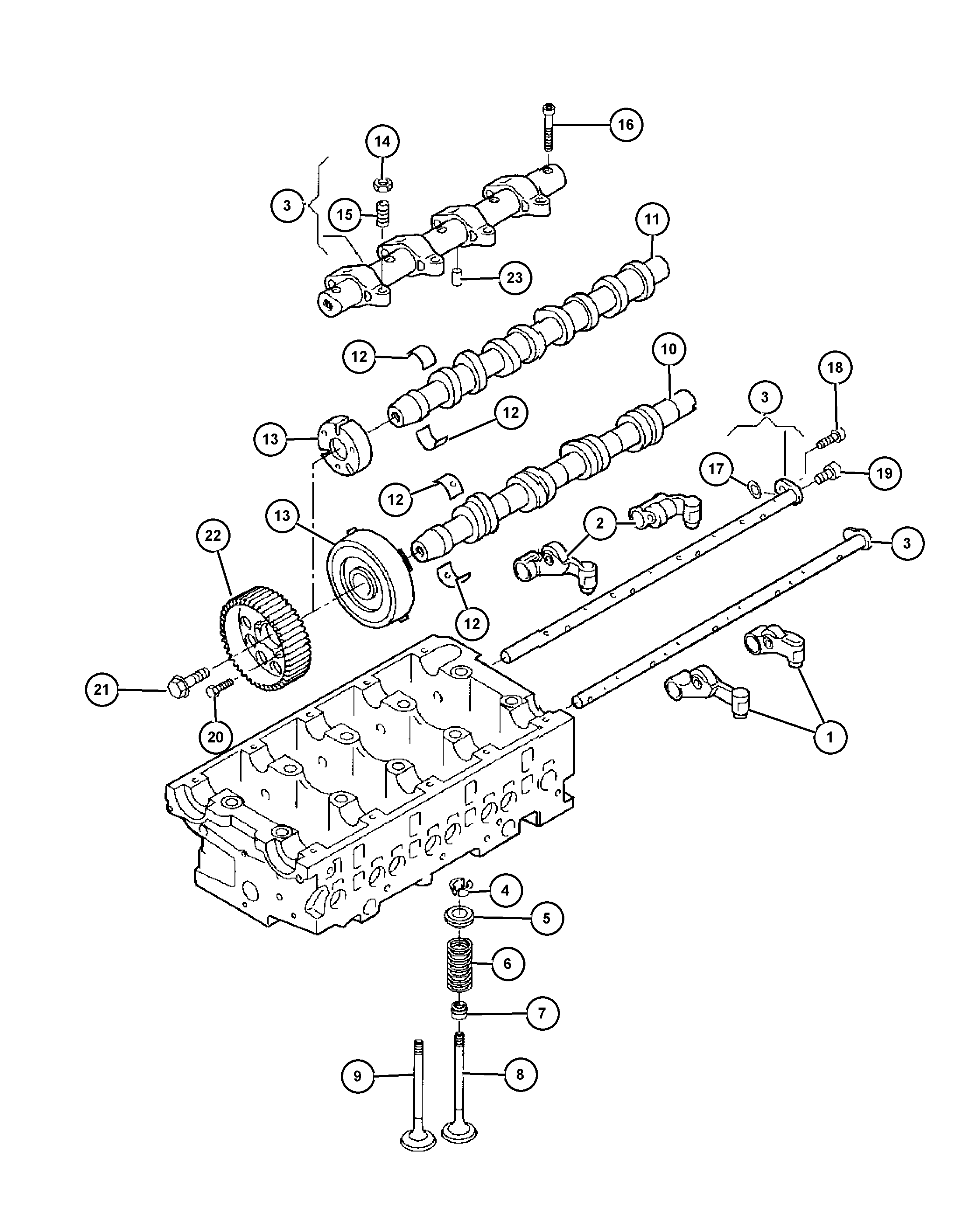 Dodge 68001 551AA - Гумичка на клапан, уплътн. пръстен, стъбло на кл. vvparts.bg