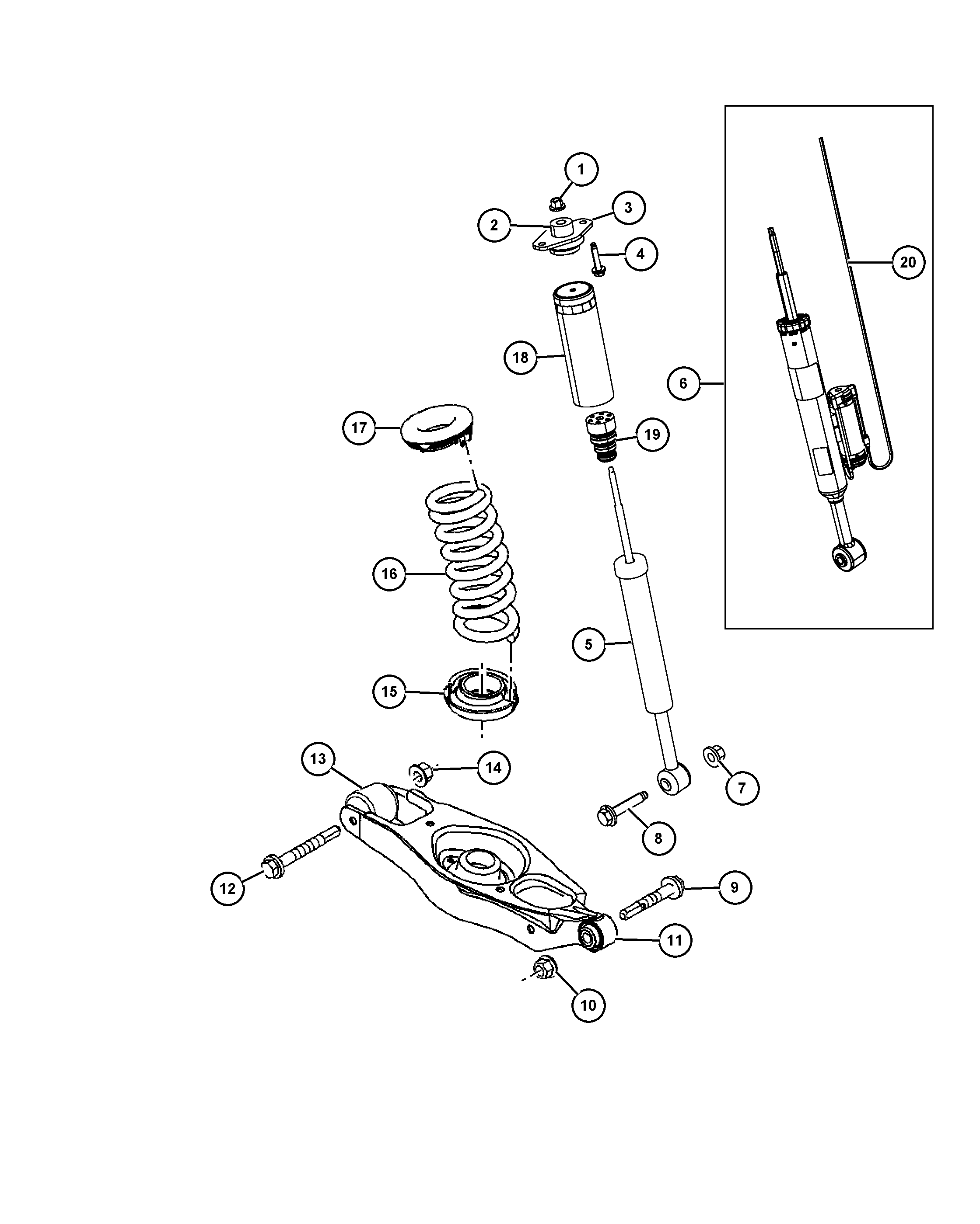 Chrysler 6807 2162AC - Амортисьор vvparts.bg