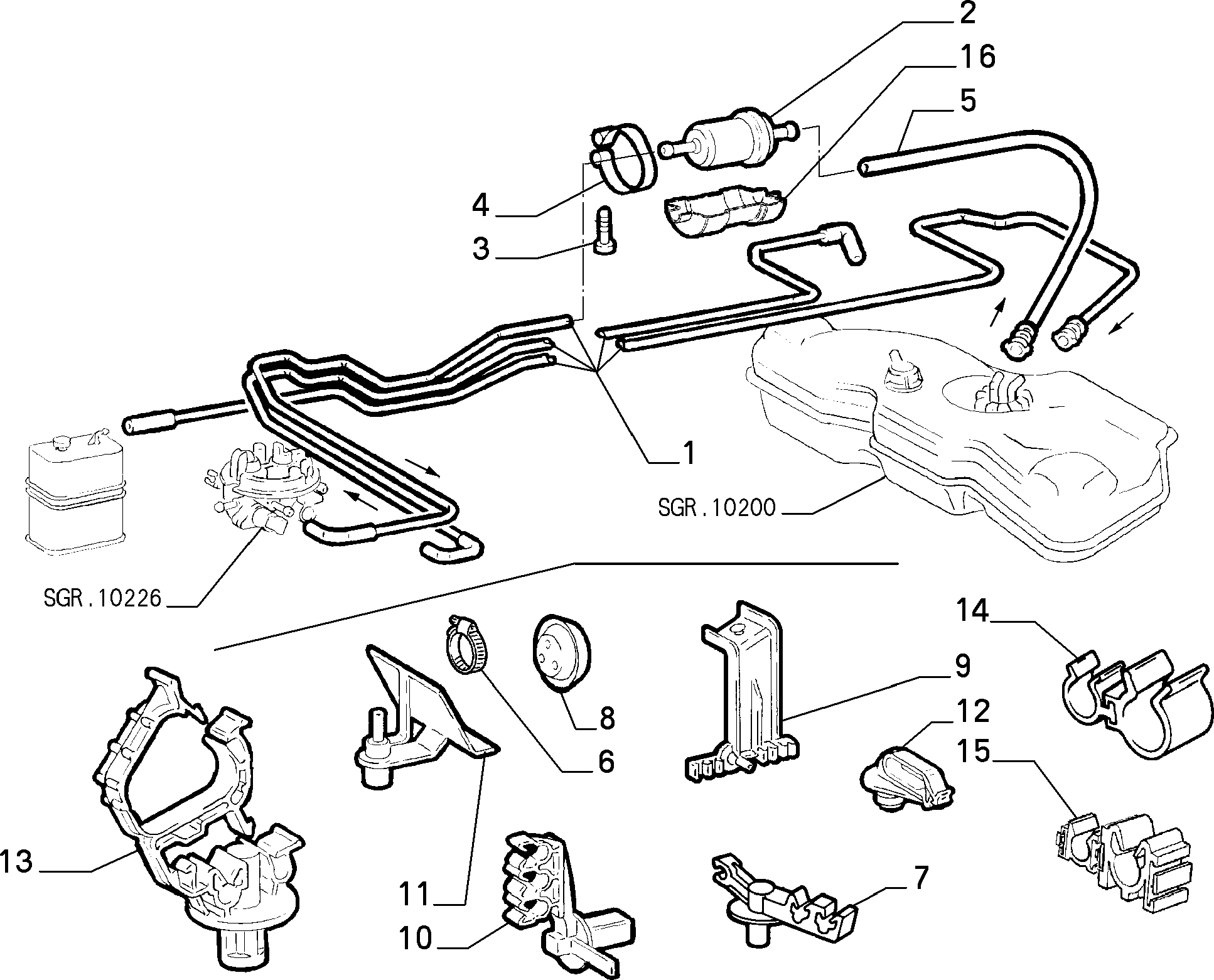 FIAT 46441236 - Горивен филтър vvparts.bg