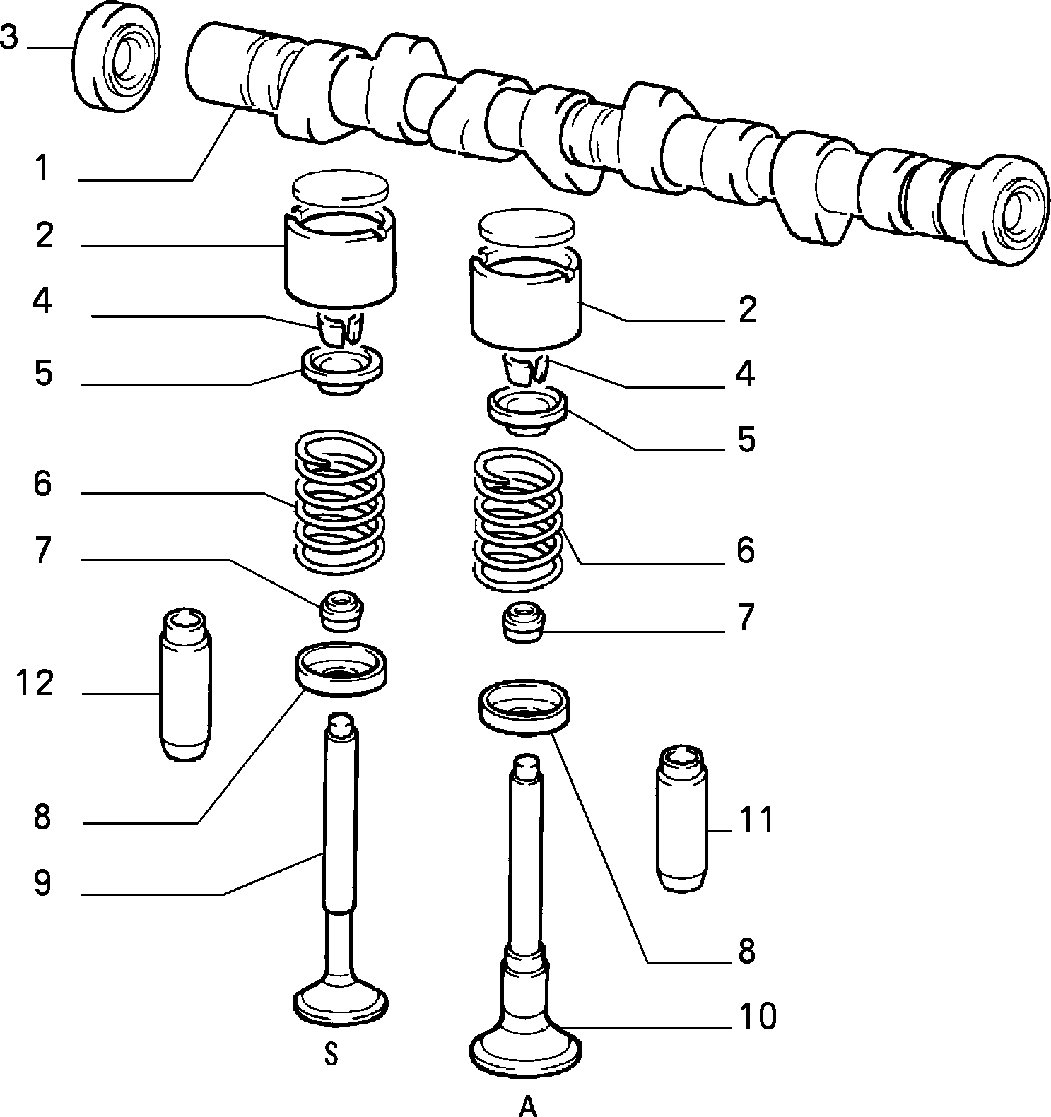 Lancia 71753052 - Семеринг, разпределителен вал vvparts.bg