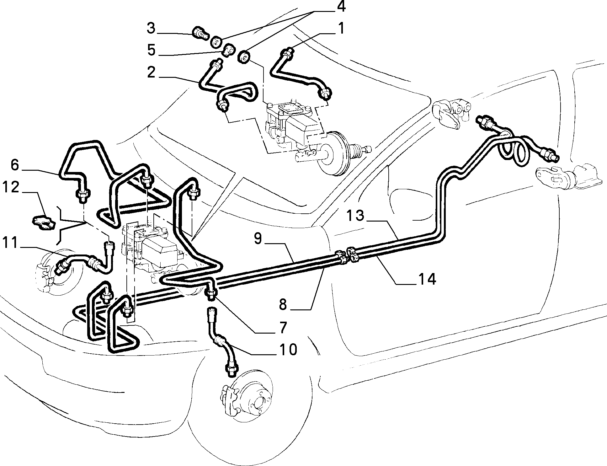 Alfa Romeo 46423176 - Спирачен маркуч vvparts.bg