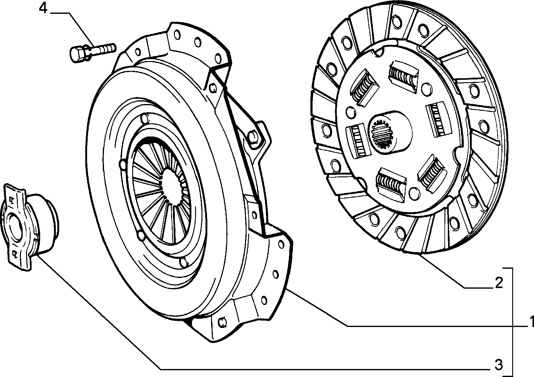 FIAT 71741290 - Комплект съединител vvparts.bg