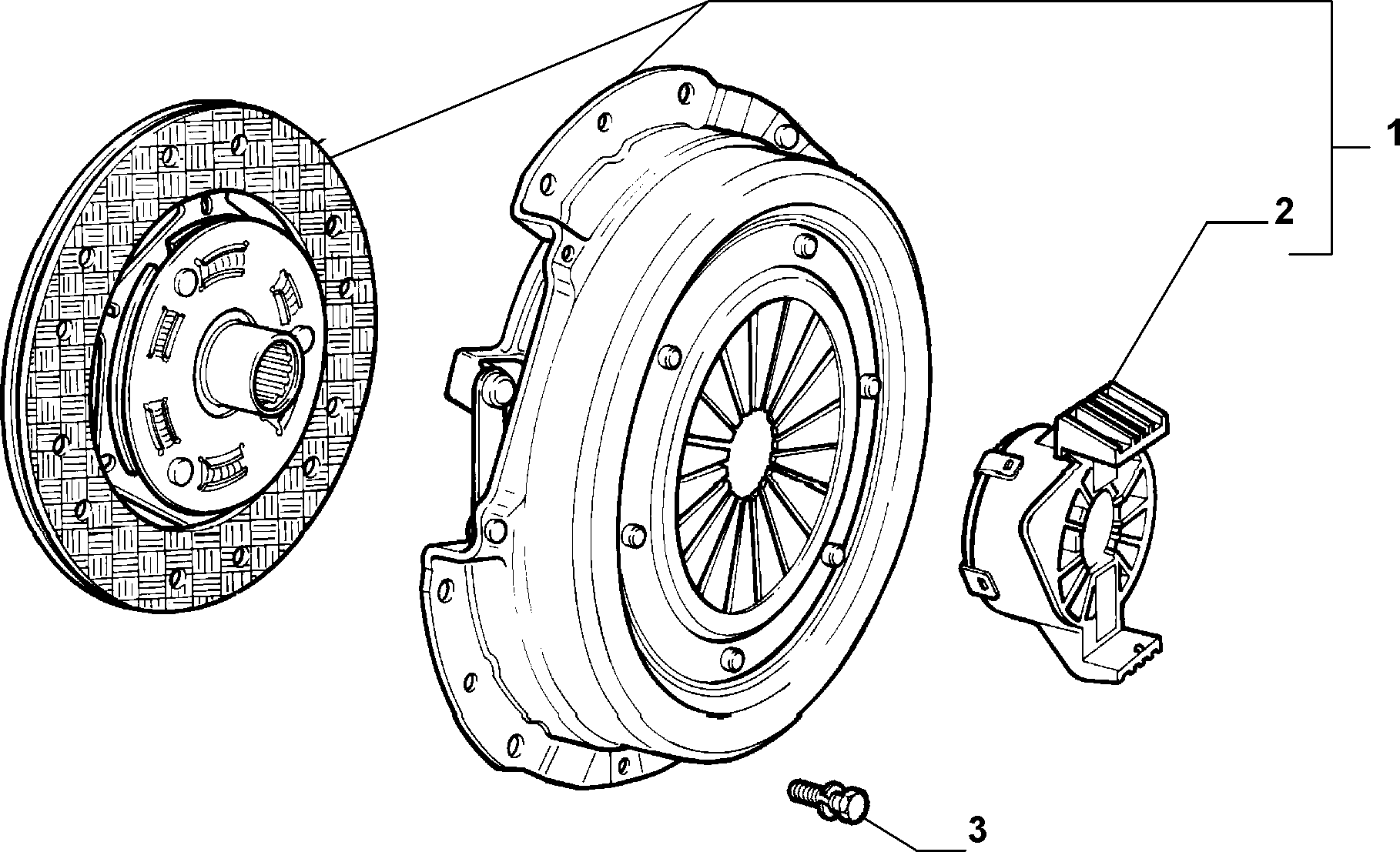 Alfa Romeo 71753860 - Комплект съединител vvparts.bg