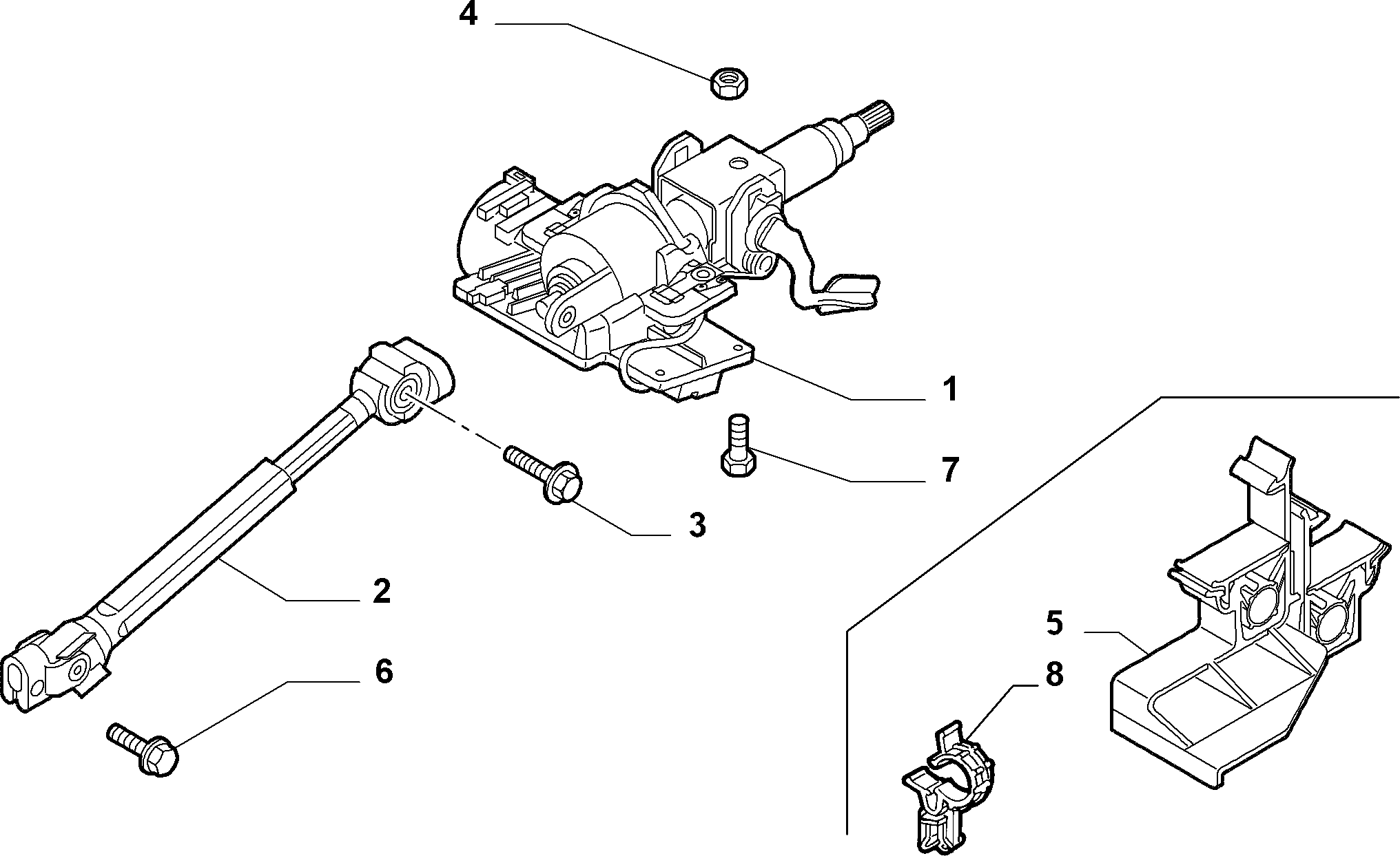 FIAT 55 704 062 - Кормилна колона vvparts.bg