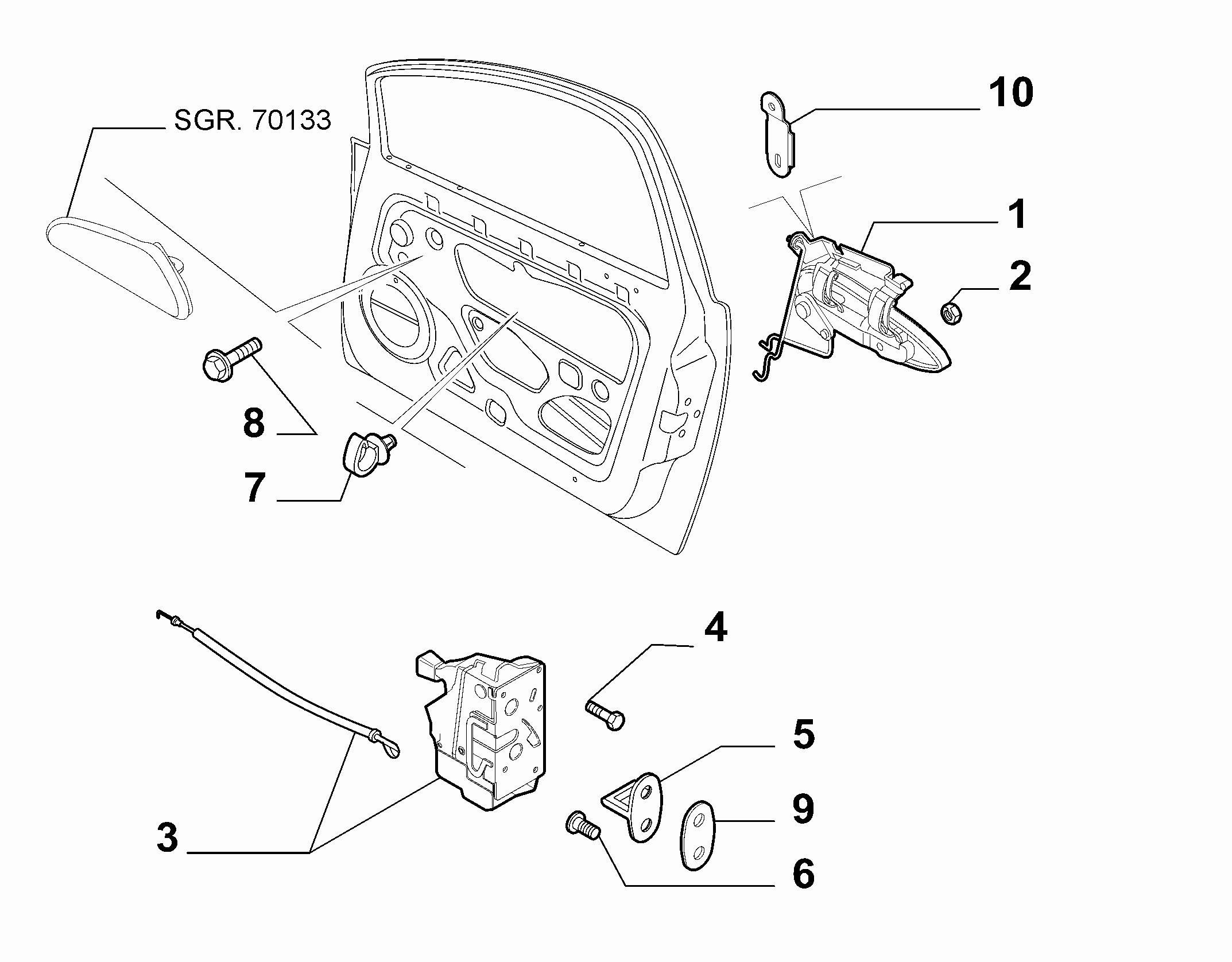 FIAT 51864555 - Брава на врата vvparts.bg