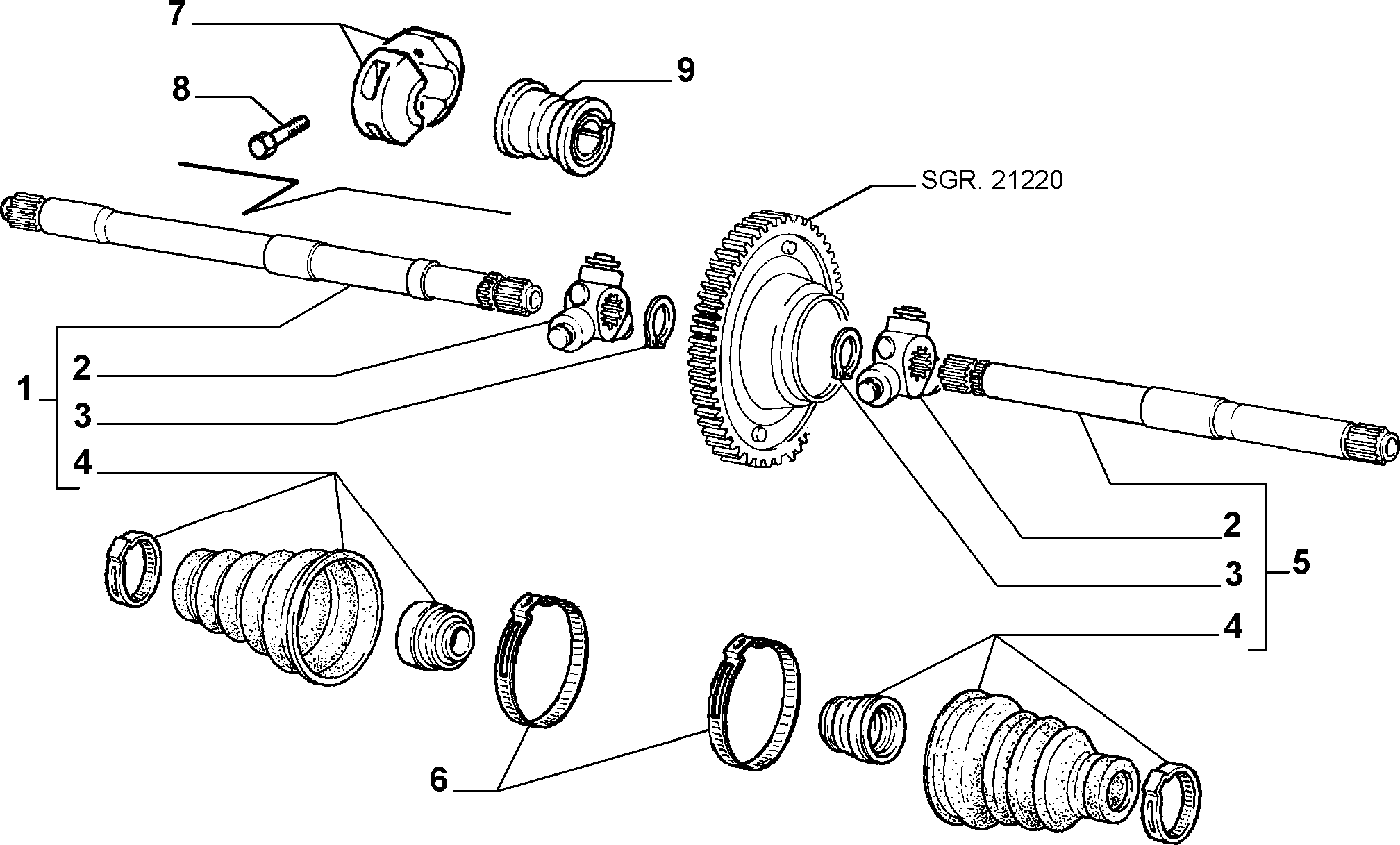 FIAT 46 308 157 - Маншон, полуоска vvparts.bg