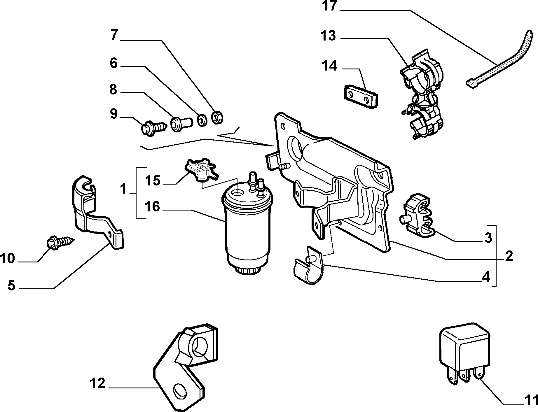 FIAT 46531688 - Горивен филтър vvparts.bg