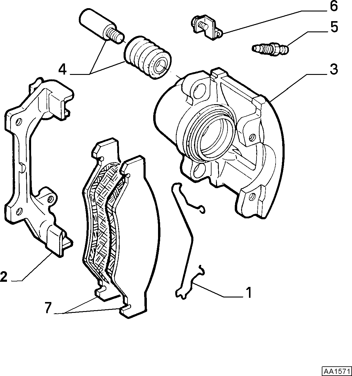 FIAT / LANCIA 77364917 - Ремонтен комплект, спирачен апарат vvparts.bg