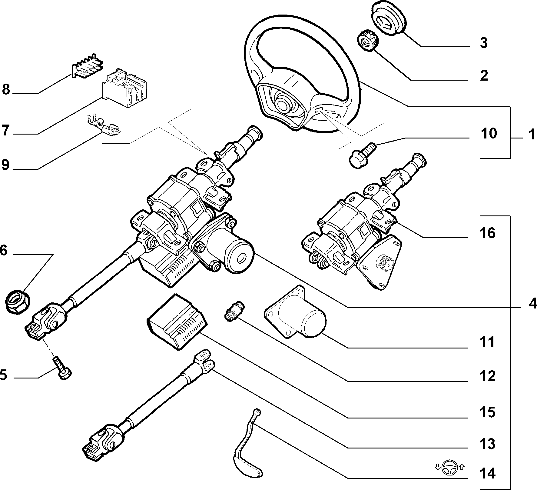 FIAT 46 755 203 - Кормилна колона vvparts.bg